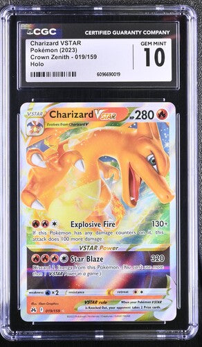 Pokemon: Charizard Vstar Crown Zenith 019/159 CGC10