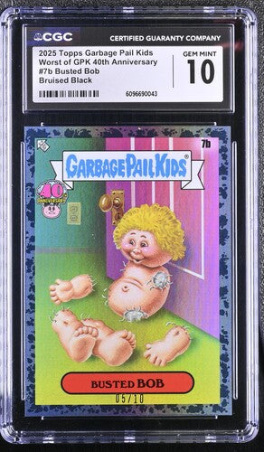 Garbage Pail Kids: Busted Bob #7b Bruised Black 05/10