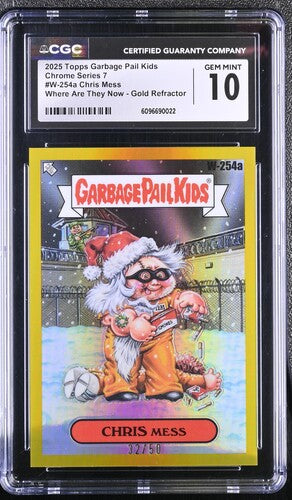 Garbage Pail Kids: Chris Mess Chrome Series 7 #W-254a