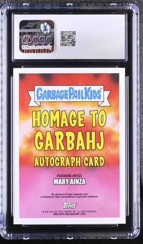 Garbage Pail Kids: Adam Bomb #GARBA-24 Fool's Gold Autograph 48/50