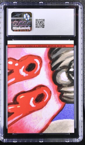 Garbage Pail Kid: Half Nelson #45a Purple Border 131/199