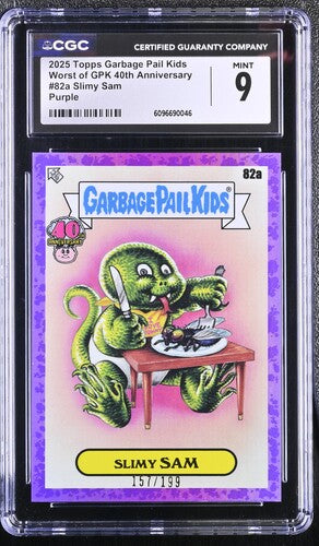 Garbage Pail Kids: Simy Sam #82a Purple Border 157/199