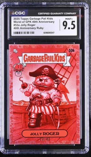 Garbage Pail Kids: Jolly Roger #53a  Ruby 28/40