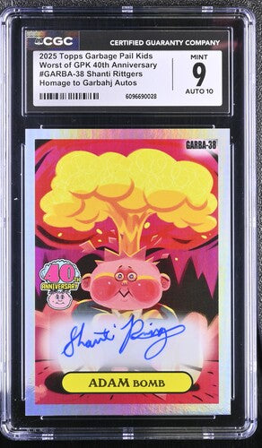 Garbage Pail Kids: Adam Bomb #GARBA-27 Autograph