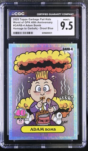 Garbage Pail Kids: Adam Bomb #GARB-4 Drool Blue 76/99