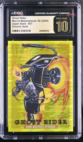 Marvel Masterpieces '92 Platinum: Ghost Rider #37 Seismic Gold 72/92