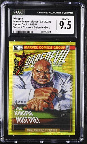Marvel Masterpieces '92 Platinum: Kingpin Variant Covers Seismic Gold 79/92