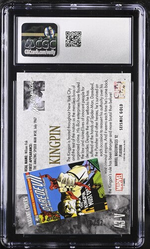 Marvel Masterpieces '92 Platinum: Kingpin Variant Covers Seismic Gold 79/92