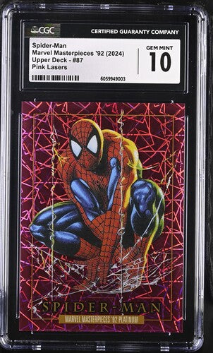 Marvel Masterpieces '92 Platinum: Spider-Man Pink Lasers 013/992