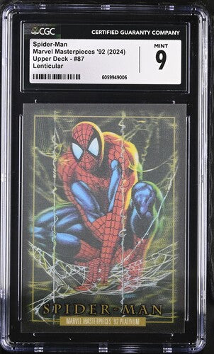 Marvel Masterpieces '92 Platinum: Spider-Man Lenticular