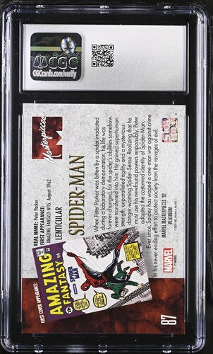 Marvel Masterpieces '92 Platinum: Spider-Man Lenticular