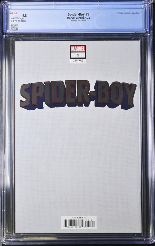 Spider-Boy #1 Kaare Andrews Cover Art